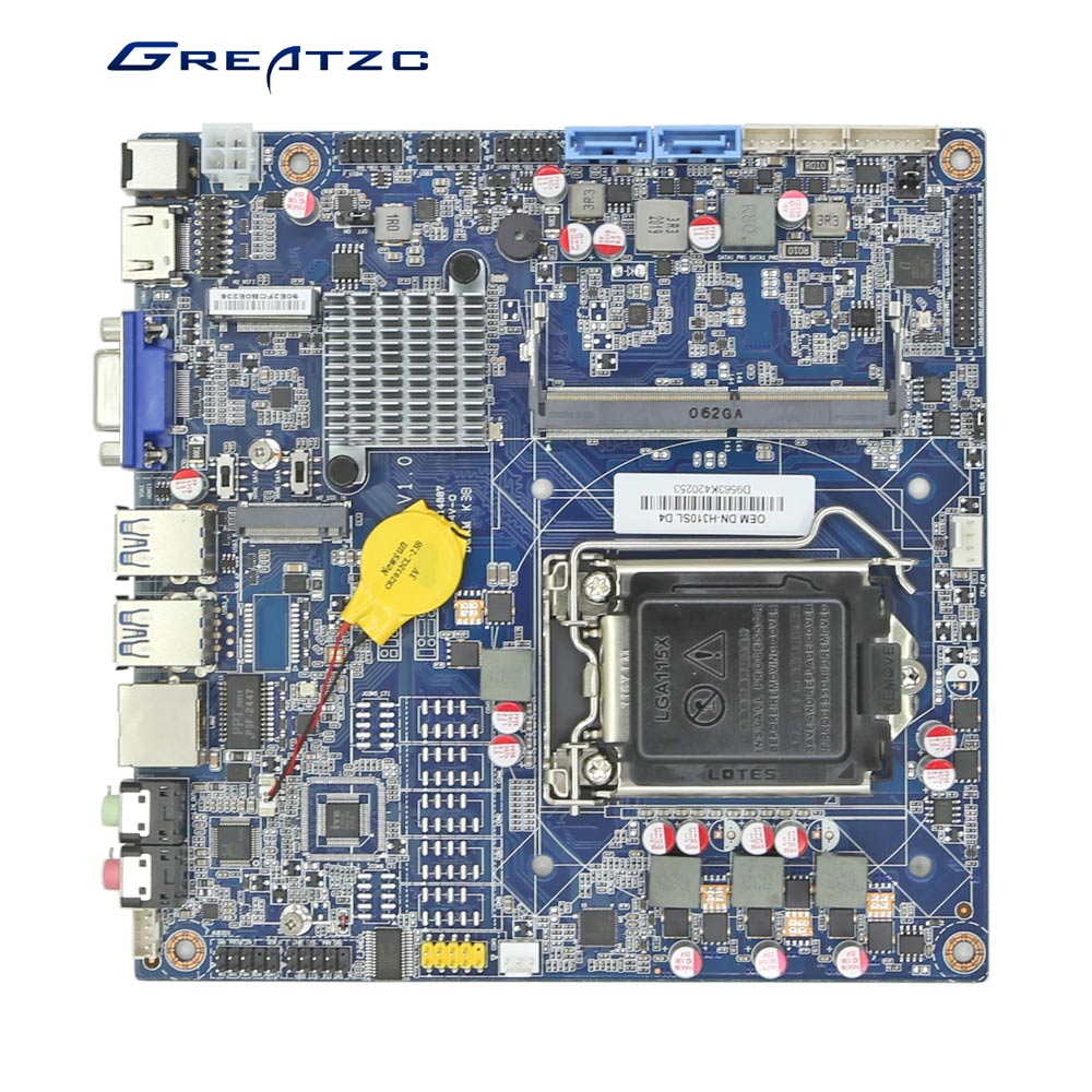 H310C MINI ITX工控蘑菇视频软件大全一体机蘑菇视频软件大全带LVDS M.2硬盘口桌面式CPU