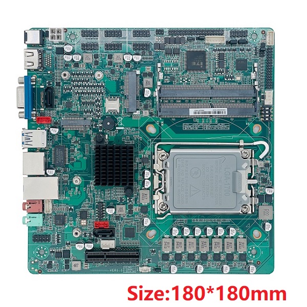 intel第12代13代桌面式迷你工控蘑菇视频软件大全ZC-ITXB660DC 双网6COM